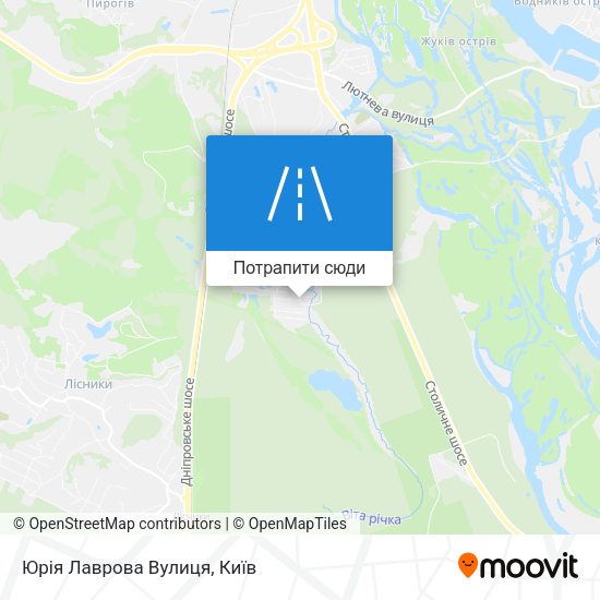 Карта Юрія Лаврова Вулиця