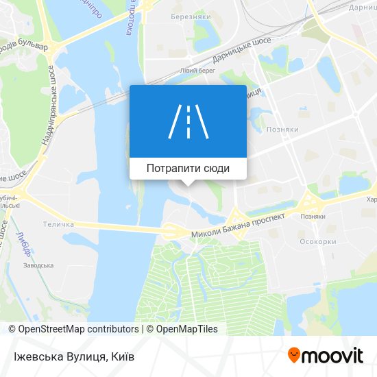 Карта Іжевська Вулиця