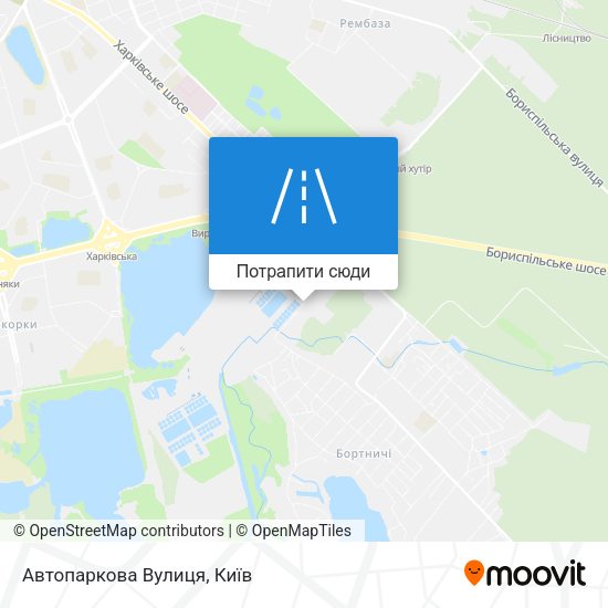 Карта Автопаркова Вулиця