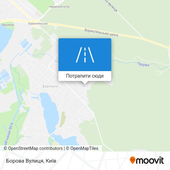 Карта Борова Вулиця