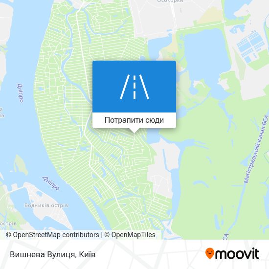 Карта Вишнева Вулиця