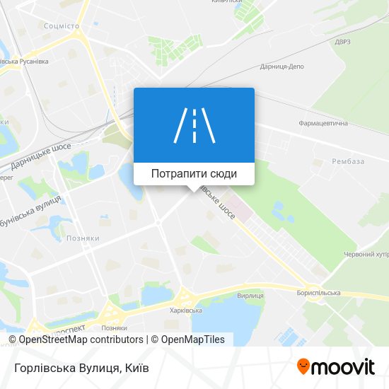 Карта Горлівська Вулиця