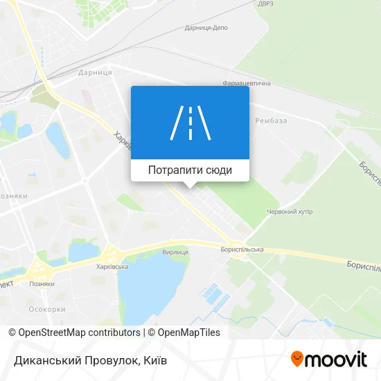 Карта Диканський Провулок