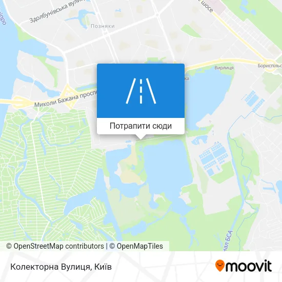 Карта Колекторна Вулиця