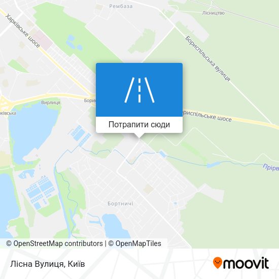 Карта Лісна Вулиця