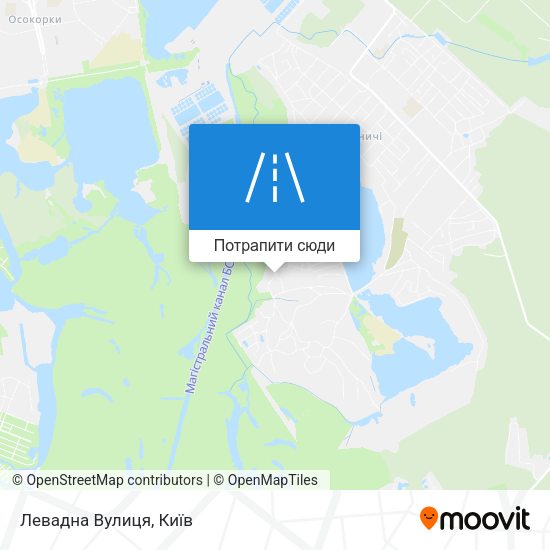 Карта Левадна Вулиця