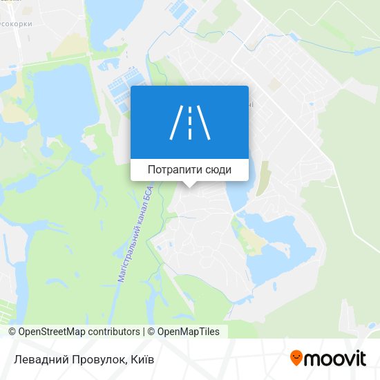 Карта Левадний Провулок