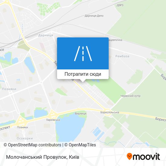 Карта Молочанський Провулок