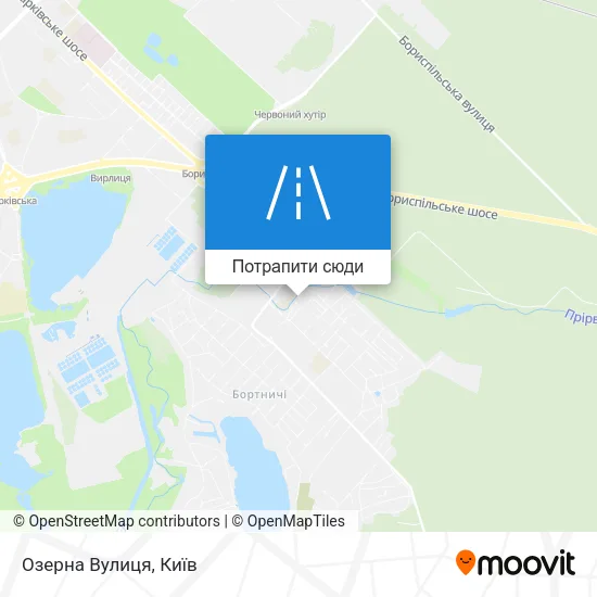 Карта Озерна Вулиця
