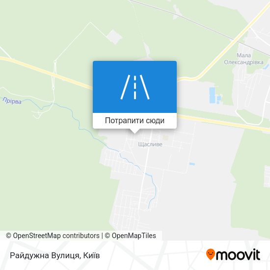 Карта Райдужна Вулиця