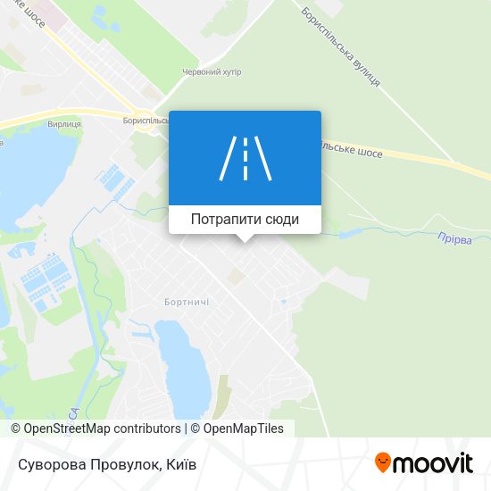Карта Суворова Провулок