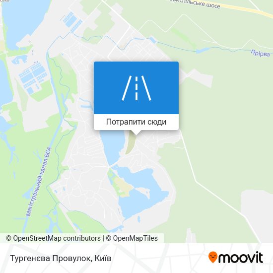 Карта Тургенєва Провулок