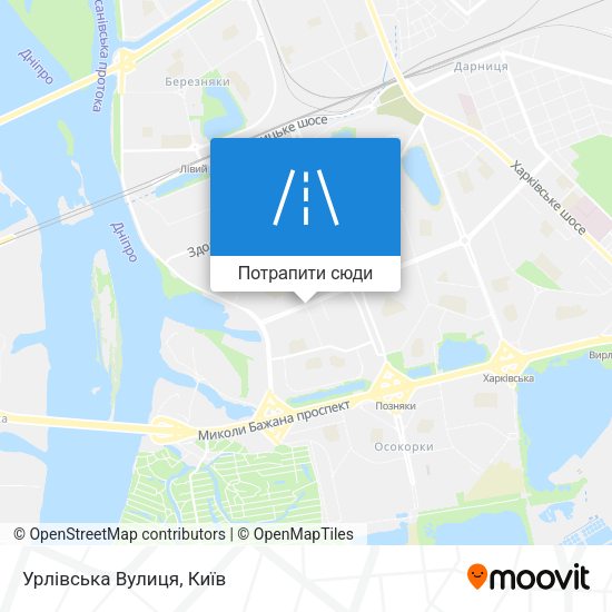 Карта Урлівська Вулиця
