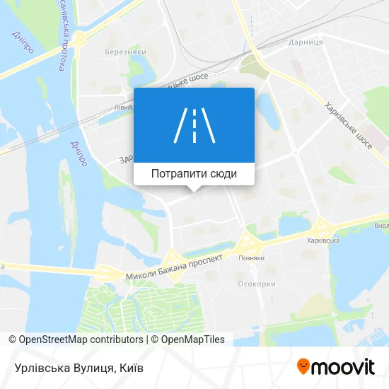 Карта Урлівська Вулиця