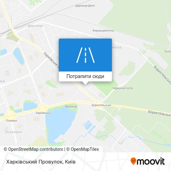 Карта Харківський Провулок