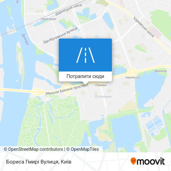 Карта Бориса Гмирі Вулиця