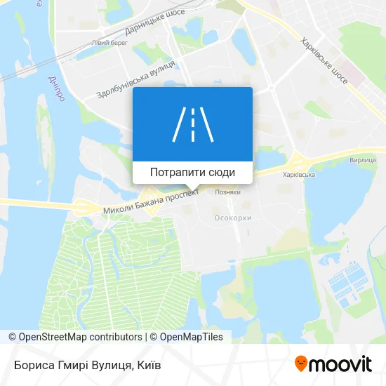 Карта Бориса Гмирі Вулиця