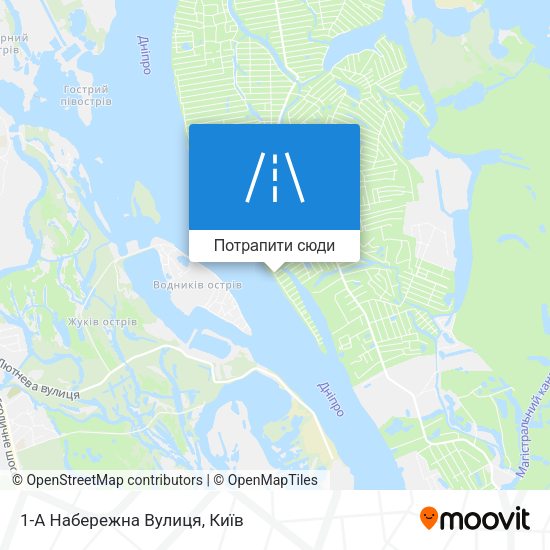 Карта 1-А Набережна Вулиця