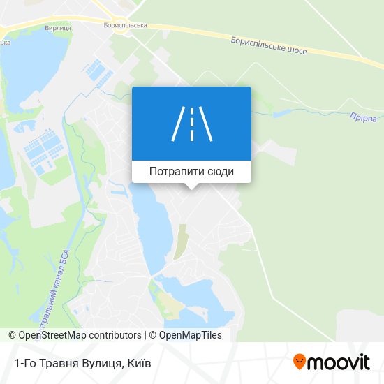 Карта 1-Го Травня Вулиця