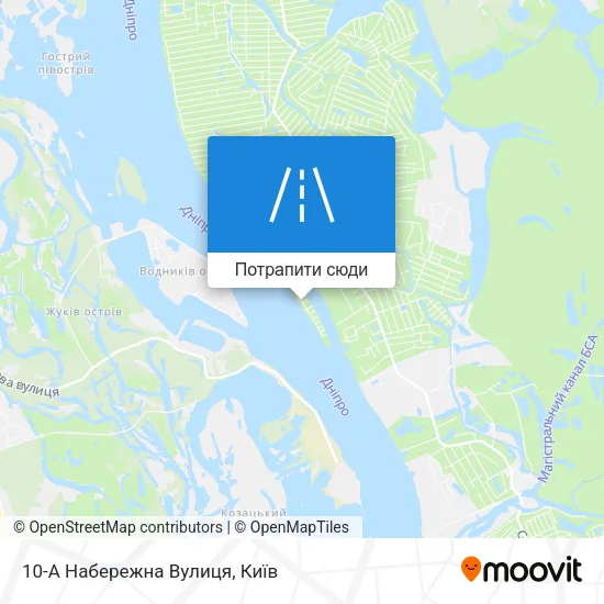 Карта 10-А Набережна Вулиця