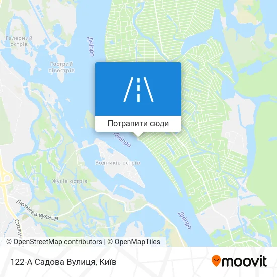 Карта 122-А Садова Вулиця