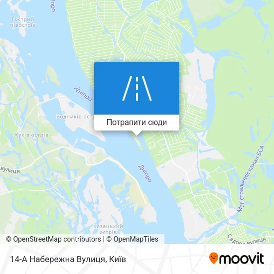 Карта 14-А Набережна Вулиця