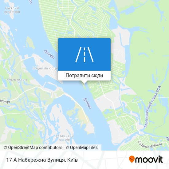Карта 17-А Набережна Вулиця