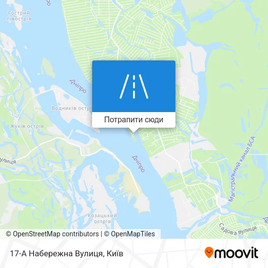Карта 17-А Набережна Вулиця