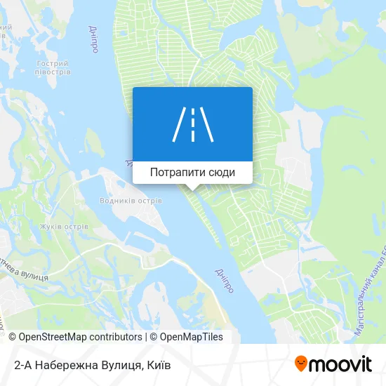 Карта 2-А Набережна Вулиця