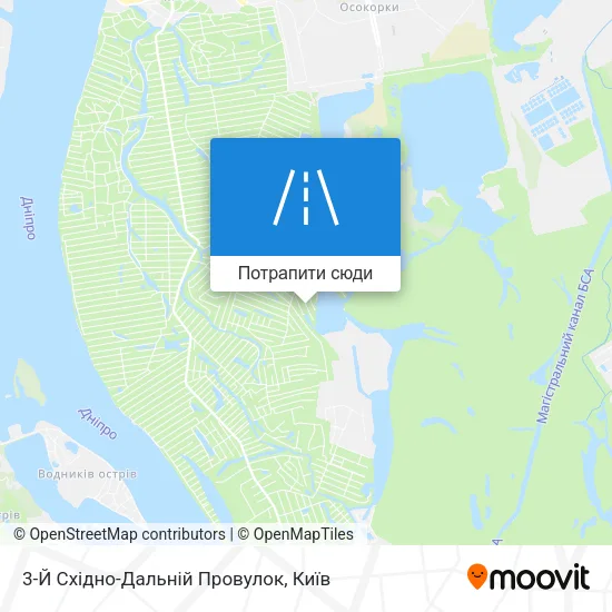 Карта 3-Й Східно-Дальній Провулок