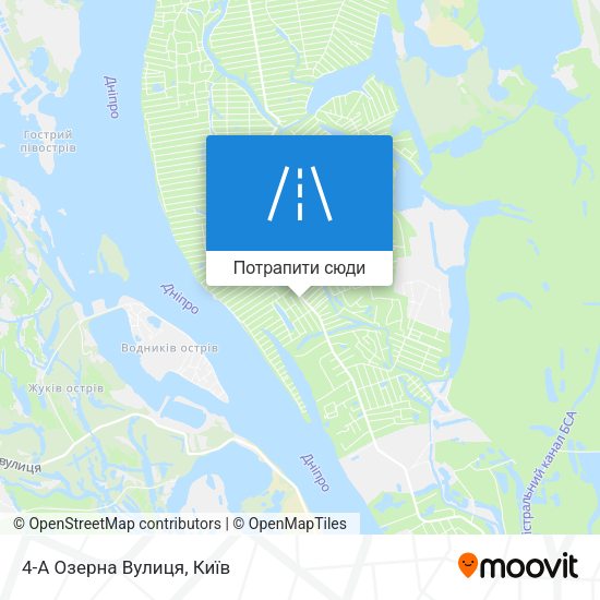 Карта 4-А Озерна Вулиця