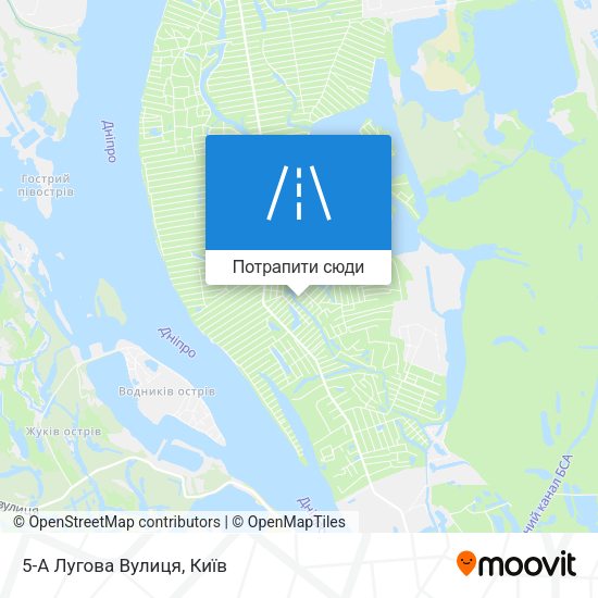 Карта 5-А Лугова Вулиця