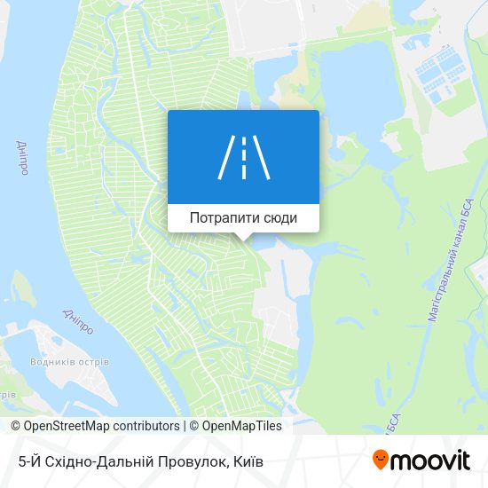 Карта 5-Й Східно-Дальній Провулок