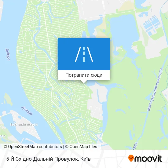 Карта 5-Й Східно-Дальній Провулок