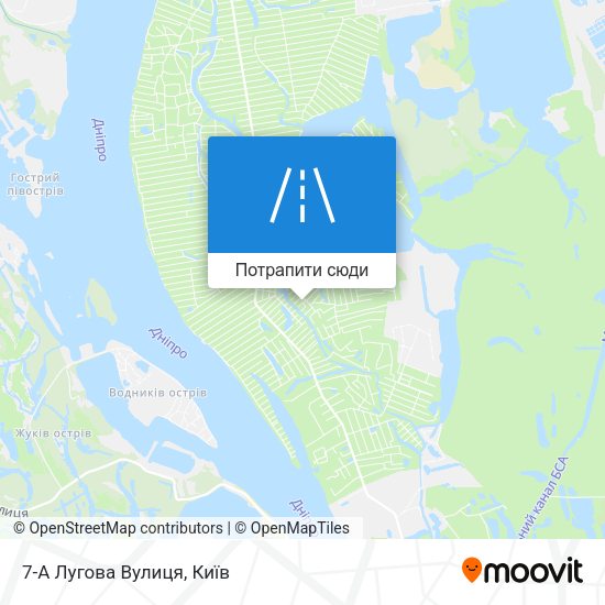 Карта 7-А Лугова Вулиця