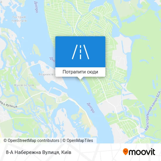 Карта 8-А Набережна Вулиця