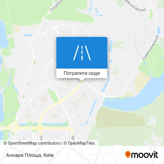 Карта Анкари Площа