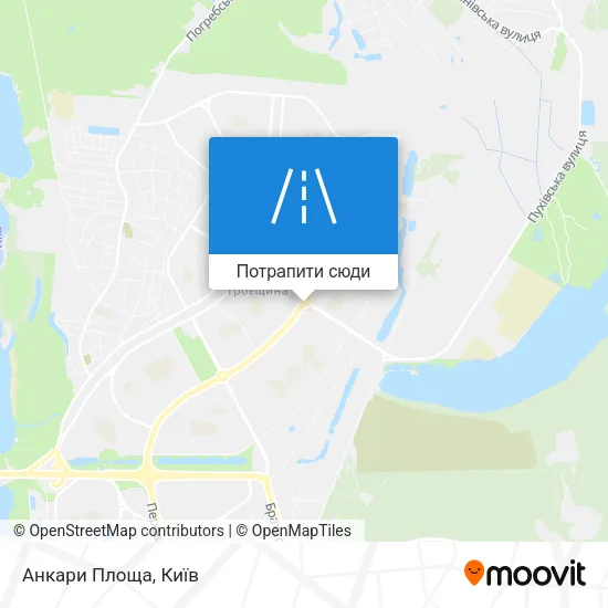 Карта Анкари Площа