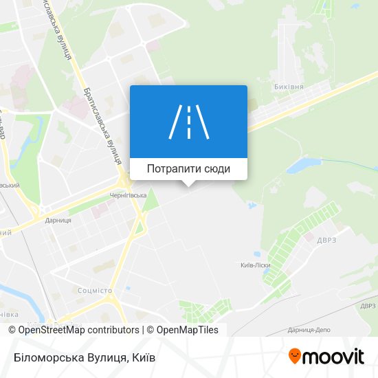 Карта Біломорська Вулиця