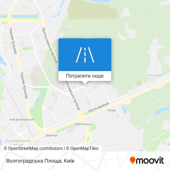 Карта Волгоградська Площа