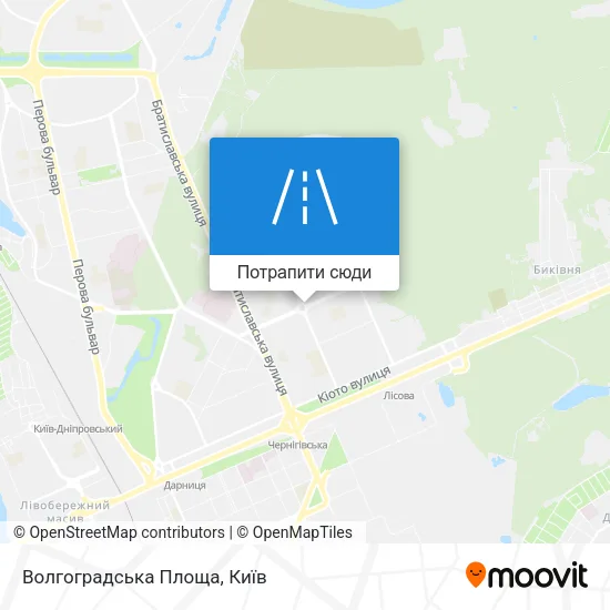Карта Волгоградська Площа