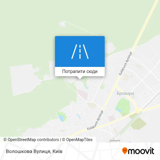 Карта Волошкова Вулиця