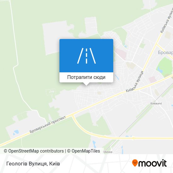 Карта Геологів Вулиця
