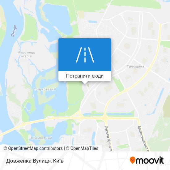 Карта Довженка Вулиця
