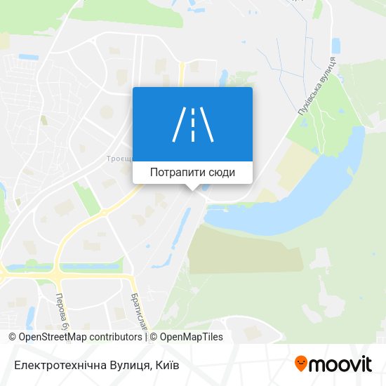 Карта Електротехнічна Вулиця