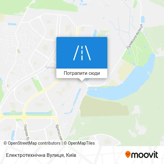 Карта Електротехнічна Вулиця