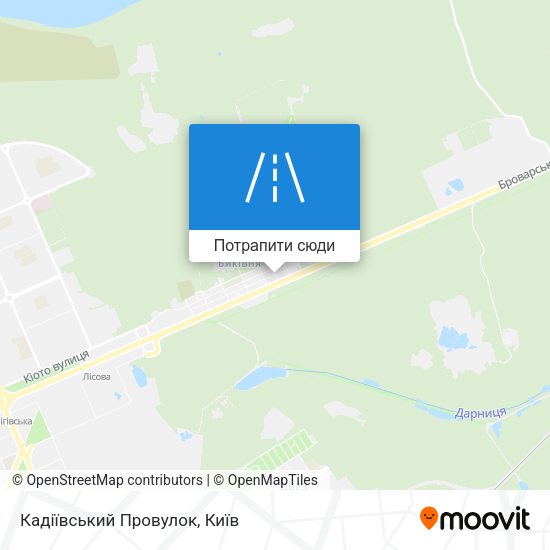 Карта Кадіївський Провулок