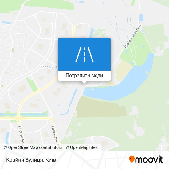Карта Крайня Вулиця