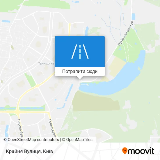 Карта Крайня Вулиця