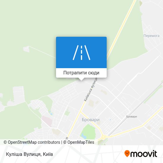 Карта Куліша Вулиця